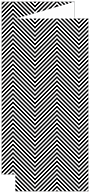 Zig Zag Black & White Trifold Card 3 5/8 x 8 1/2 - 10/Pk
