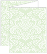 Floral Green Tea Trifold Card 4 1/4 x 5 1/2 - 10/Pk