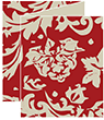 Renaissance Red Trifold Card 4 1/4 x 5 1/2 - 10/Pk