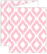 Indonesia Pink Trifold Card 4 1/4 x 5 1/2 - 10/Pk