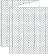 Oblique Grey Trifold Card 4 1/4 x 5 1/2 - 10/Pk