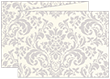 Floral Grey Trifold Card 5 1/2 x 4 1/4 - 10/Pk