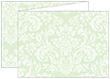Floral Green Tea Trifold Card 5 1/2 x 4 1/4 - 10/Pk