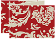Renaissance Red Trifold Card 5 1/2 x 4 1/4 - 10/Pk