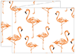 Flamingo Trifold Card 5 1/2 x 4 1/4 - 10/Pk