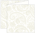 Paisley Silver Trifold Card 5 3/4 x 5 3/4 - 10/Pk