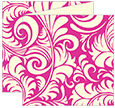 Nature Hot Pink Trifold Card 5 3/4 x 5 3/4 - 10/Pk