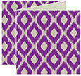 Indonesia Purple Trifold Card 5 3/4 x 5 3/4 - 10/Pk