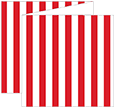 Lineation Red Trifold Card 5 3/4 x 5 3/4 - 10/Pk