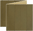 Zig Zag Black Trifold Card 5 3/4 x 5 3/4 - 10/Pk