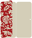 Renaissance Red Panel Invitation 3 3/4 x 8 1/2 (folded) - 10/Pk