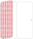 Oblique Red Panel Invitation 3 3/4 x 8 1/2 (folded) - 10/Pk