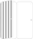 Lineation Grey Panel Invitation 3 3/4 x 8 1/2 (folded) - 10/Pk