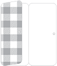Gingham Grey Panel Invitation 3 3/4 x 8 1/2 (folded) - 10/Pk