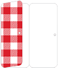 Gingham Red Panel Invitation 3 3/4 x 8 1/2 (folded) - 10/Pk