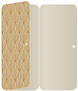 Glamour Gold Panel Invitation 3 3/4 x 8 1/2 (folded) - 10/Pk