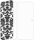 Victoria Black & White Panel Invitation 3 3/4 x 8 1/2 (folded) - 10/Pk