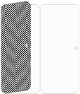 Zig Zag Black & White Panel Invitation 3 3/4 x 8 1/2 (folded) - 10/Pk