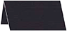 Linen Black Place Card 2 x 4 - 25/Pk