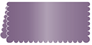 Metallic Purple Scallop Place Card 2 x 4 folded - 25/Pk