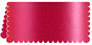 Pink Silk Scallop Place Card 2 x 4 folded - 25/Pk