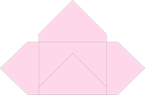 Pink Feather Pochette Style A1 (8 5/8 x 11 1/8) - 10/Pk