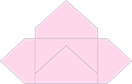 Pink Feather Pochette Style A4 (5 1/8 x 7 1/8)10/Pk