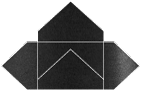 Black Silk Pochette Style A4 (5 1/8 x 7 1/8) - 10/Pk