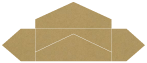 Natural Kraft Pochette Style A6 (3 13/16 x 8 7/8) - 10/Pk