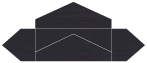 Linen Black Pochette Style A6 (3 13/16 x 8 7/8) - 10/Pk