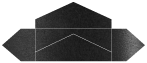 Black Silk Pochette Style A6 (3 13/16 x 8 7/8) - 10/Pk
