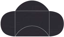 Linen Black Pochette Style B1 (9 x 12) - 10/Pk