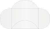 Pearlized White Pochette Style B2 (5 1/2 x 8 1/2) - 10/Pk