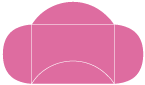 Raspberry Pochette Style B3 (5 1/8 x 7 1/8) - 10/Pk