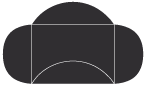 Black Pochette Style B3 (5 1/8 x 7 1/8) - 10/Pk