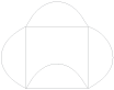 Linen Solar White Pochette Style B4 (5 7/8 x 5 7/8) 10/Pk