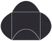Linen Black Pochette Style B4 (5 7/8 x 5 7/8) 10/Pk