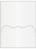 Pearlized White Pocket Card 5 1/4 x 7 1/4 - 10/Pk