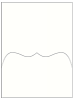 White Pearl Linen Pocket Card 5 1/4 x 7 1/4 - 10/Pk