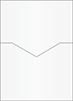 Pearlized White Pocket Card B1 - 5 1/4 x 7 1/4 - 10/Pk