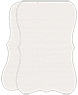 Linen Natural White Portrait Bracket Card 3 1/2 x 5 - 10/Pk