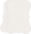 Linen Natural White Portrait Bracket Card 5 x 7 - 10/Pk