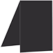 Black Portrait Card 3 1/2 x 5 - 25/Pk