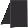 Black Portrait Card 3 1/2 x 5 - 25/Pk