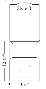 Textured Bianco Capacity Folders Style B (12 1/4 x 9 1/4) 10/Pk
