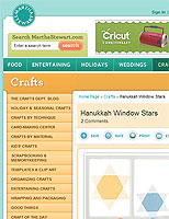Martha Stewart Website: Crafts
