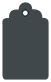 Eames Graphite (Textured) Style B Tag (2 1/2 x 4 1/2) 10/Pk