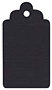 Linen Black Style B Tag (2 1/2 x 4 1/2) 10/Pk