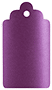 Purple Silk Style B Tag 2 1/2 x 4 1/2
