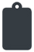 Eames Graphite (Textured) Style C Tag (2 1/4 x 3 1/2) 10/Pk